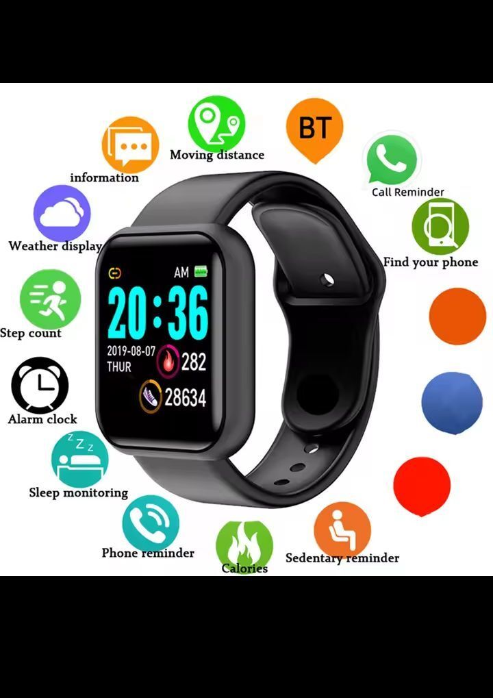 Dubai, Watches, AED 80,  Y68 Bluetooth Smart Watch & Fitness Tracker (Brand New)