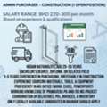 ADMIN/ PURCHASER- LOCAL HIRE ONLY- BAHRAIN
