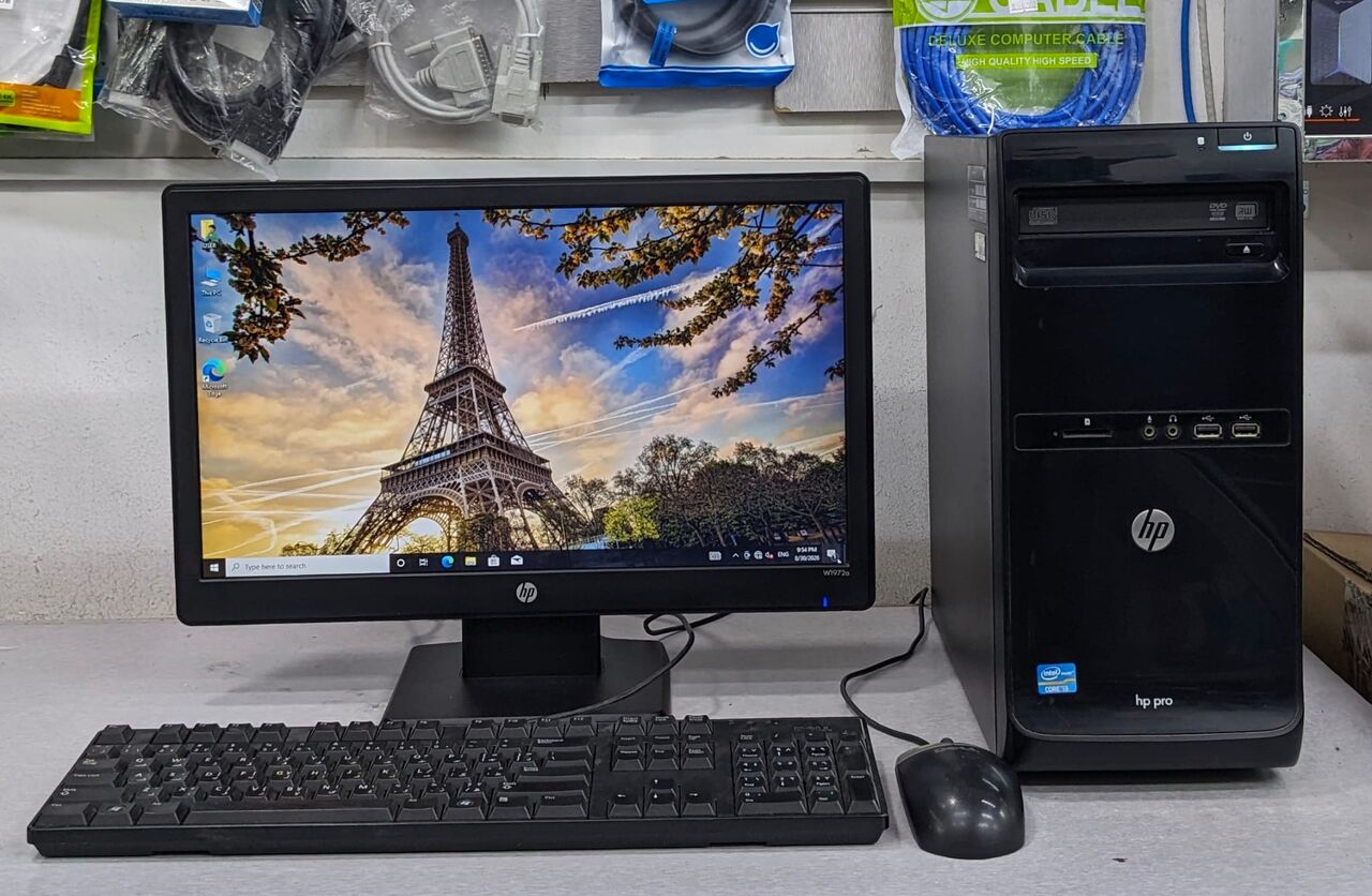 Manama, Tablet Computers, BHD 27,  HP Core I3 3.4Ghz PC 4GB RAM 500GB HDD 19" Monitor Windows Pro & Office Ready To Use