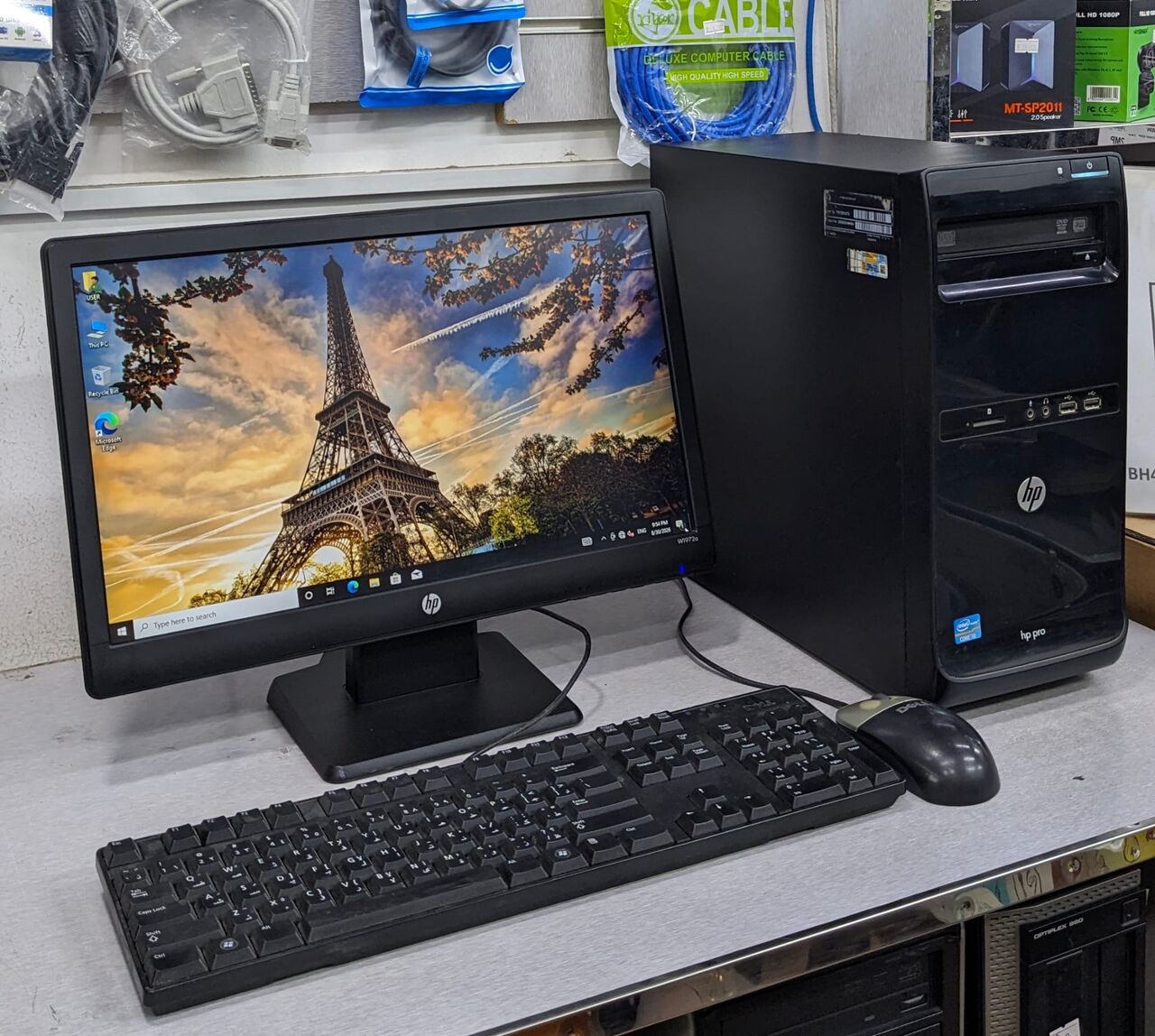 Manama, Tablet Computers, BHD 27,  HP Core I3 3.4Ghz PC 4GB RAM 500GB HDD 19" Monitor Windows Pro & Office Ready To Use