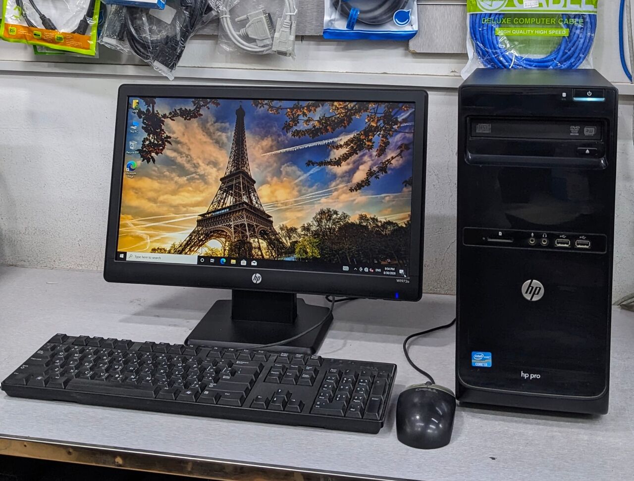 Manama, Tablet Computers, BHD 27,  HP Core I3 3.4Ghz PC 4GB RAM 500GB HDD 19" Monitor Windows Pro & Office Ready To Use