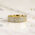 GBP 3250,  Lab Grown Diamonds: Premium Clover Bands With Timeless Elegance
