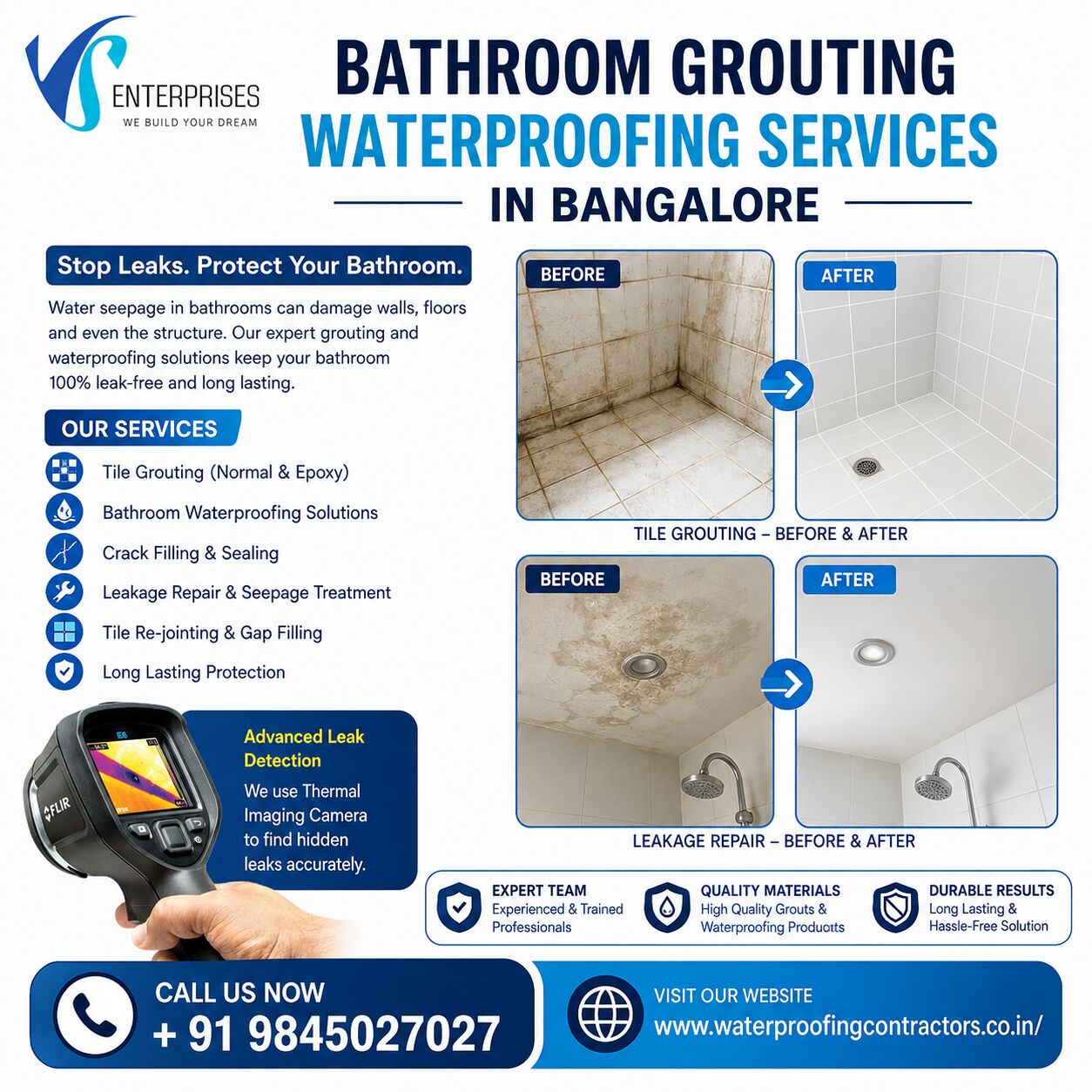 Bangalore, Construction, Bathroom Grouting Waterproofing Services In Bangalore