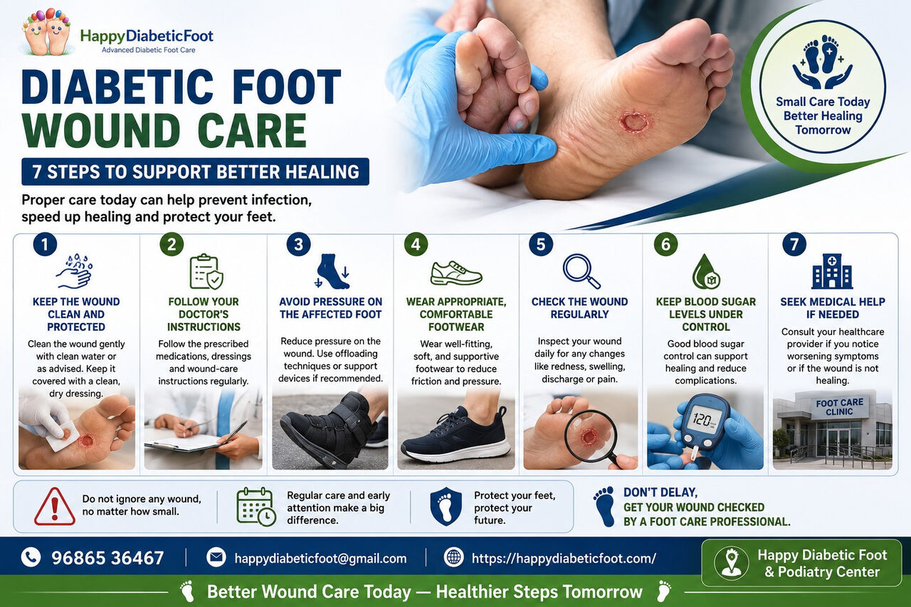 Bangalore, Health, Diabetic Foot Wound Care &ndash; 7 Steps To Support Better Healing - Dr Uday Ravi