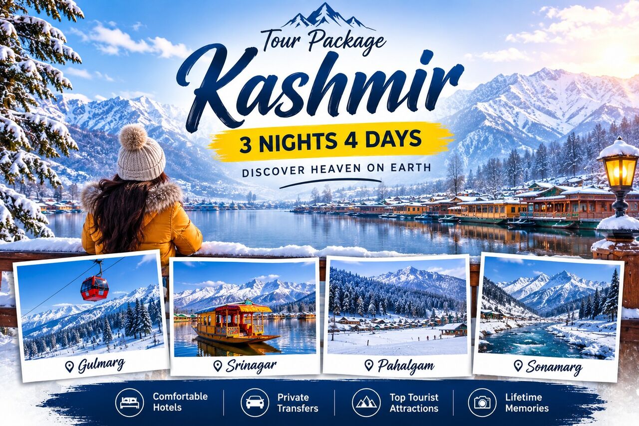 Mumbai, Travel, Premium Kashmir Stay: Houseboat + Hotel