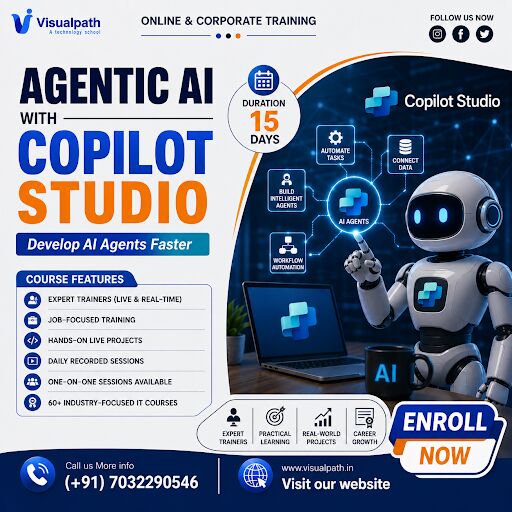 Hyderabad, Lessons Offered, Agentic AI With Copilot Studio Course | Agentic AI Training