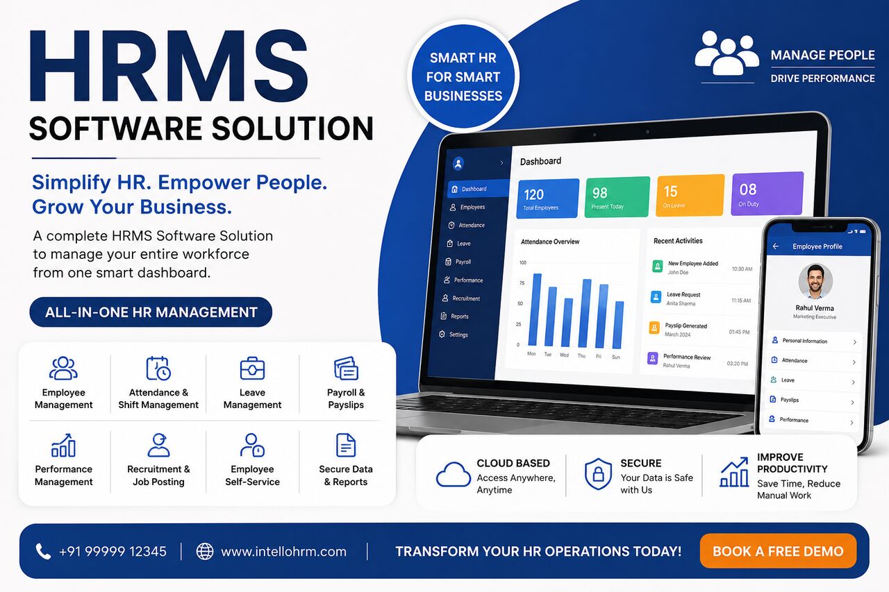 Mumbai, Software, IntelloHRM &ndash; Smart HRMS Software Solution For Modern Businesses