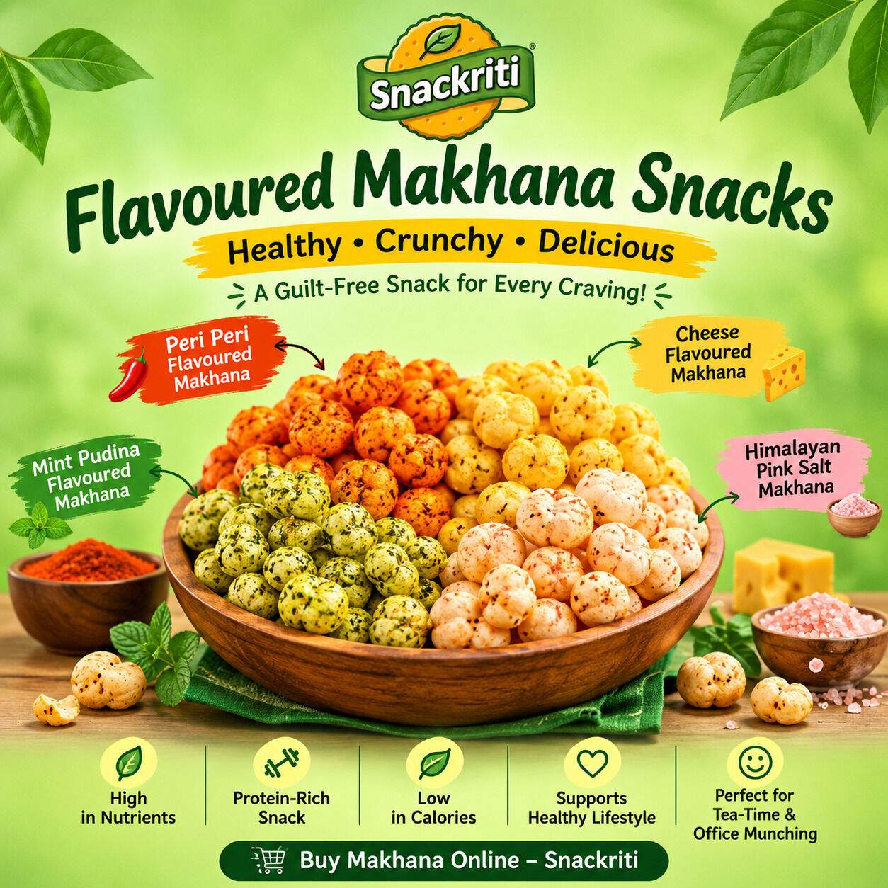 Mumbai, Food, Flavoured Makhana Snacks | Healthy Roasted Makhana Snacks