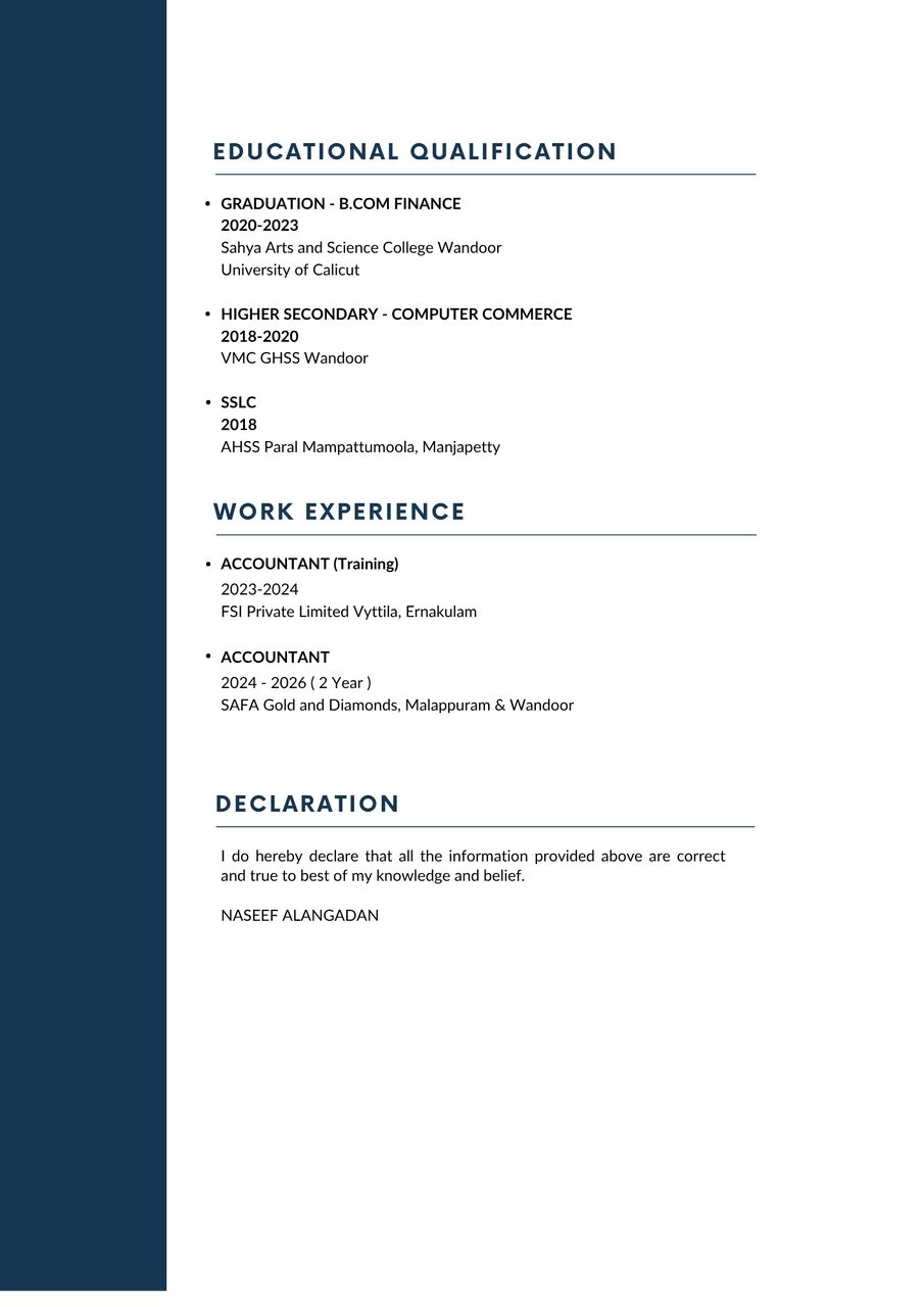 Riyadh, Job Seekers, 2 Year Experienced Accountant Looking For Fresher Role