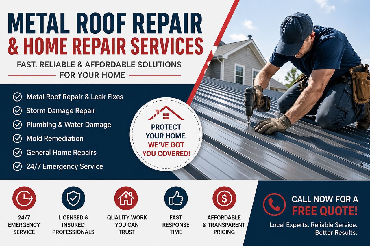 Dubai, Household, Metal Roof Repair & Home Repair Services In Florida