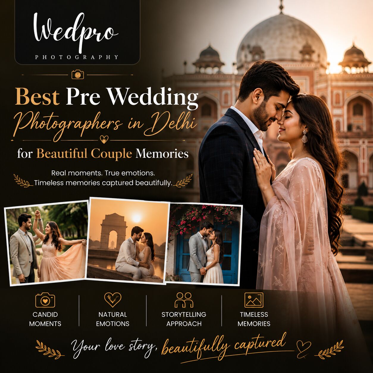 New Delhi, Photography, Best Pre Wedding Photographers In Delhi For Beautiful Couple Memories