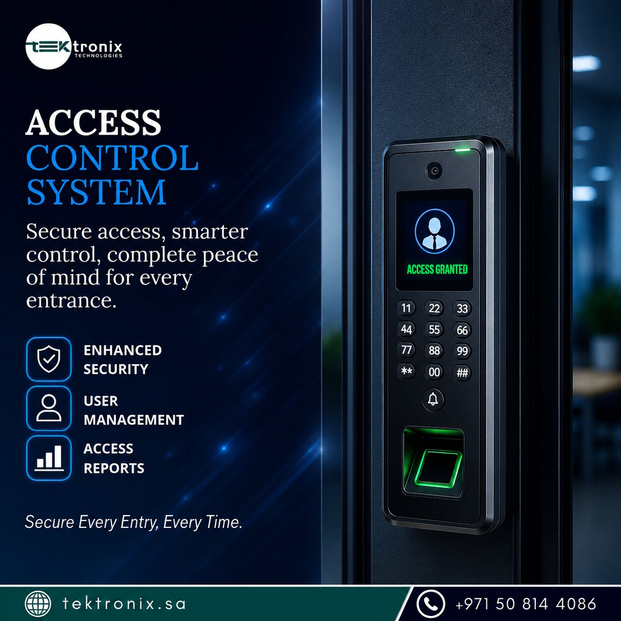Dubai, Software Development, High-Performance Access Control System For Saudi Enterprises