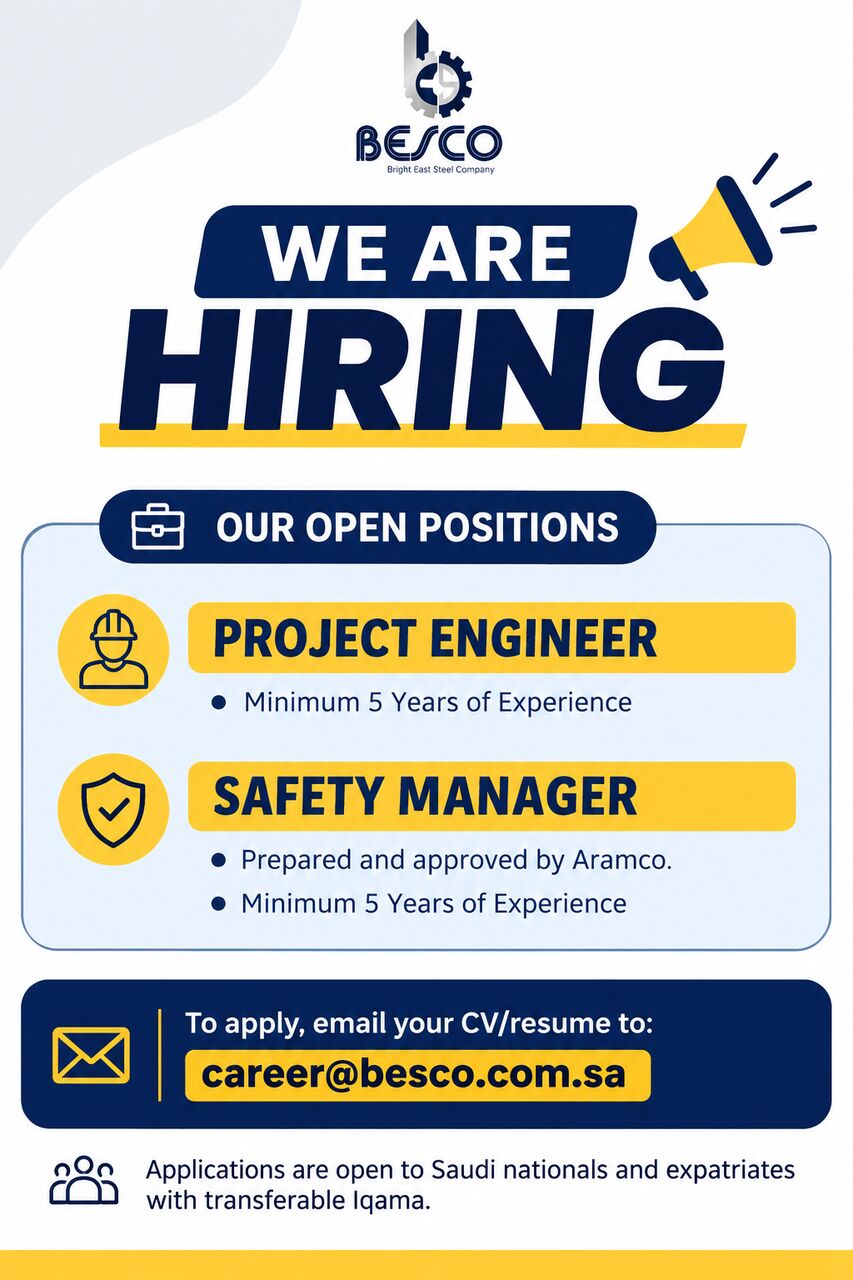 Dammam, Jobs, Project Engineer And Safety Manager