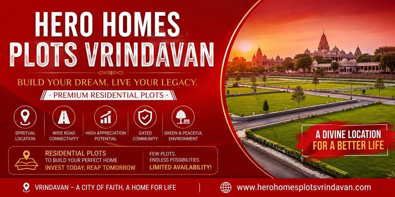 Lucknow, Residential Plots, Hero Homes Plots Vrindavan | Modern Lifestyle Amenities