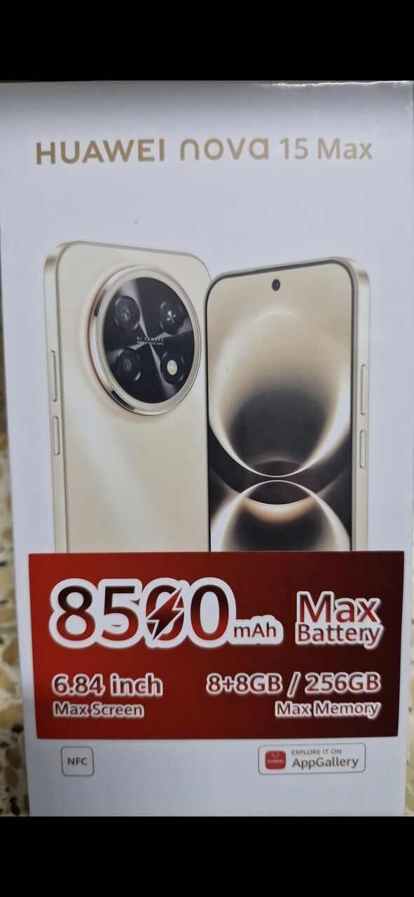 Riyadh, Mobile Phones, SAR 1100,  New Huawei Nova 15 Max For Sale