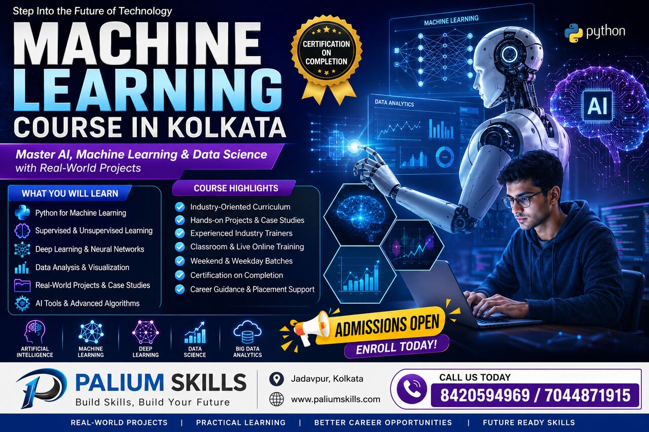 Kolkata, Education, Machine Learning Course In Kolkata | AI & Machine Learning Training | Palium Skills