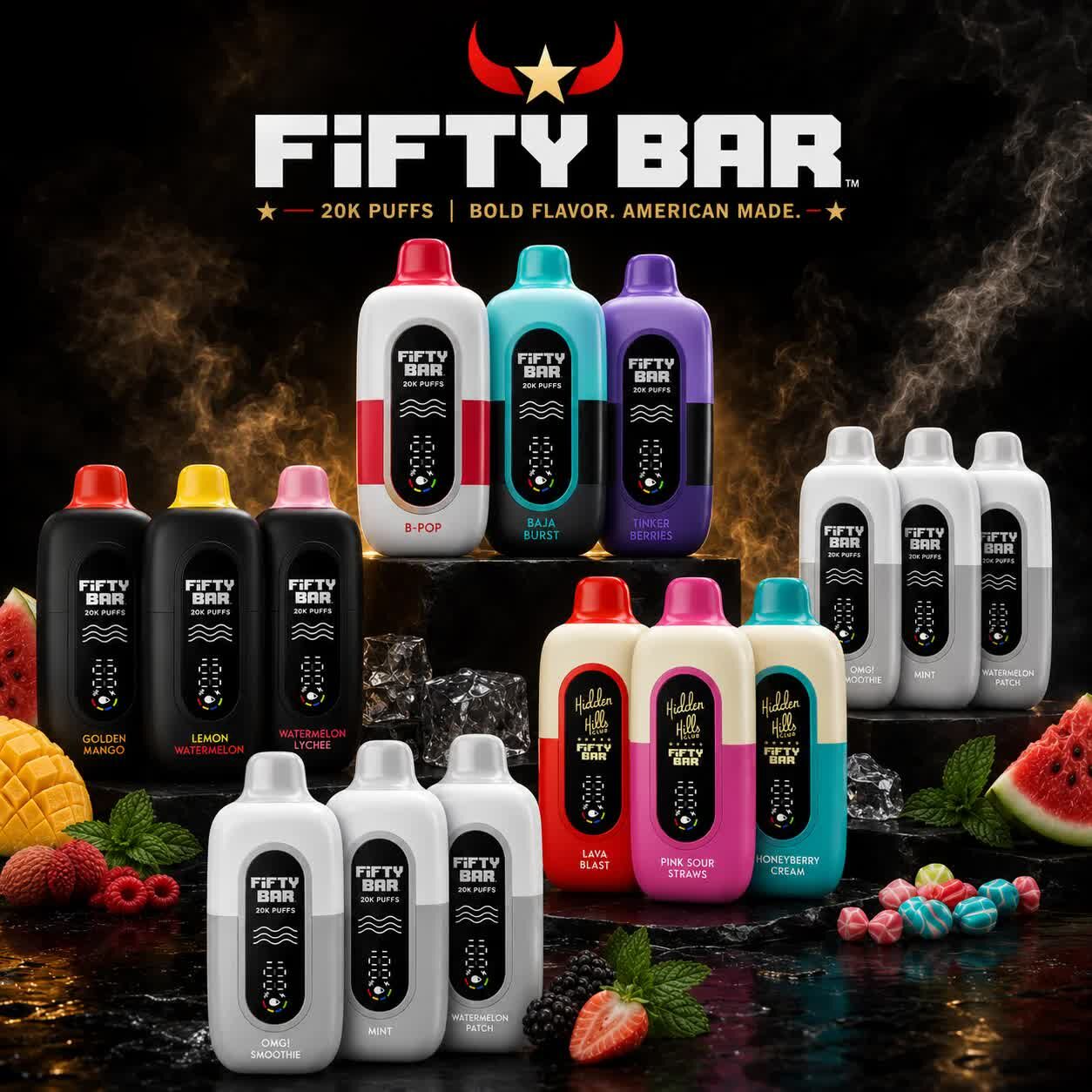 New York, Electronics, USD 8,  Fifty Bar Vape | Shop Authentic 20K Puffs Disposable Vapes &ndash; Fifty Bars