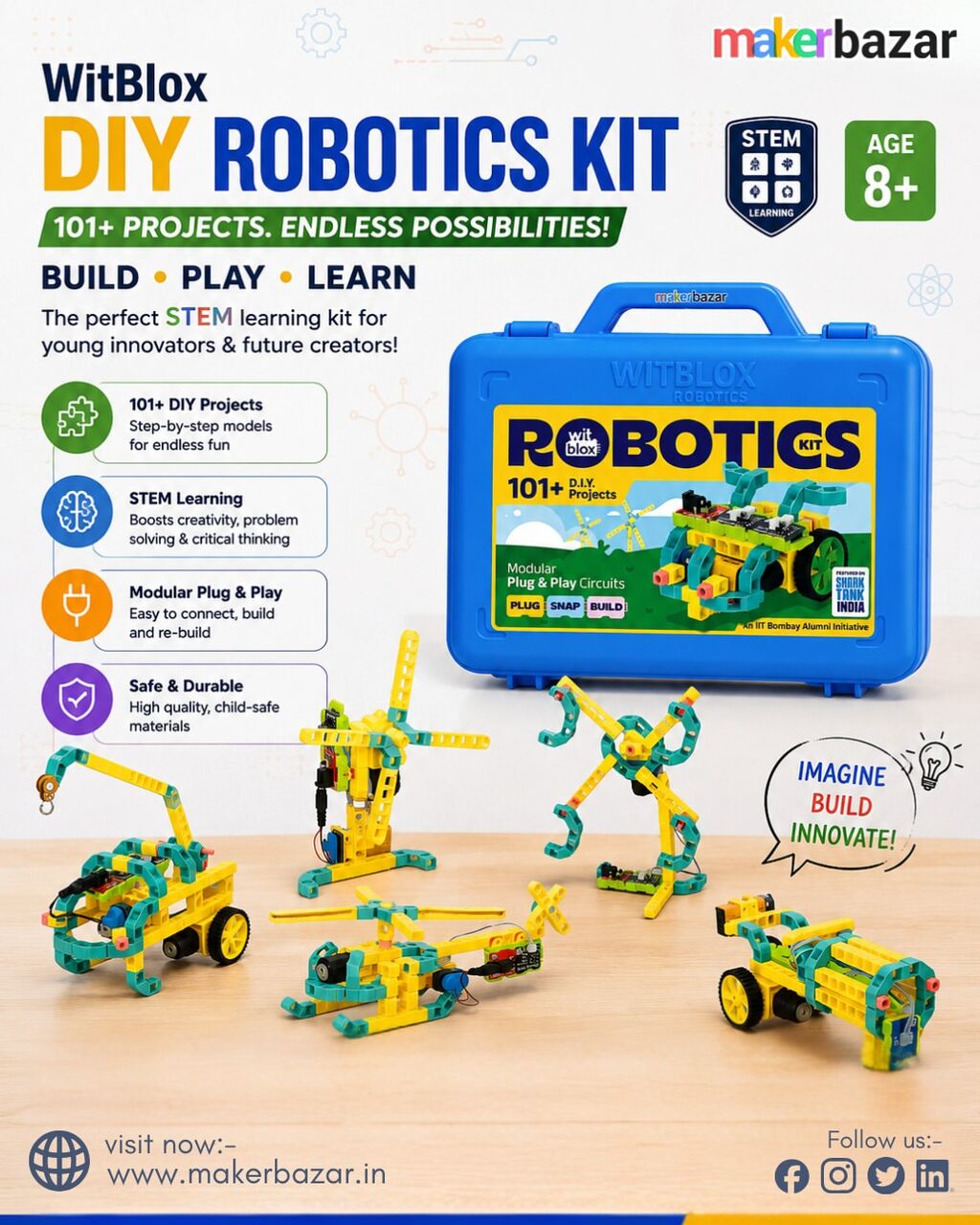 Faridabad, Tools, INR 3,  Buy WitBlox DIY Robotics Kit