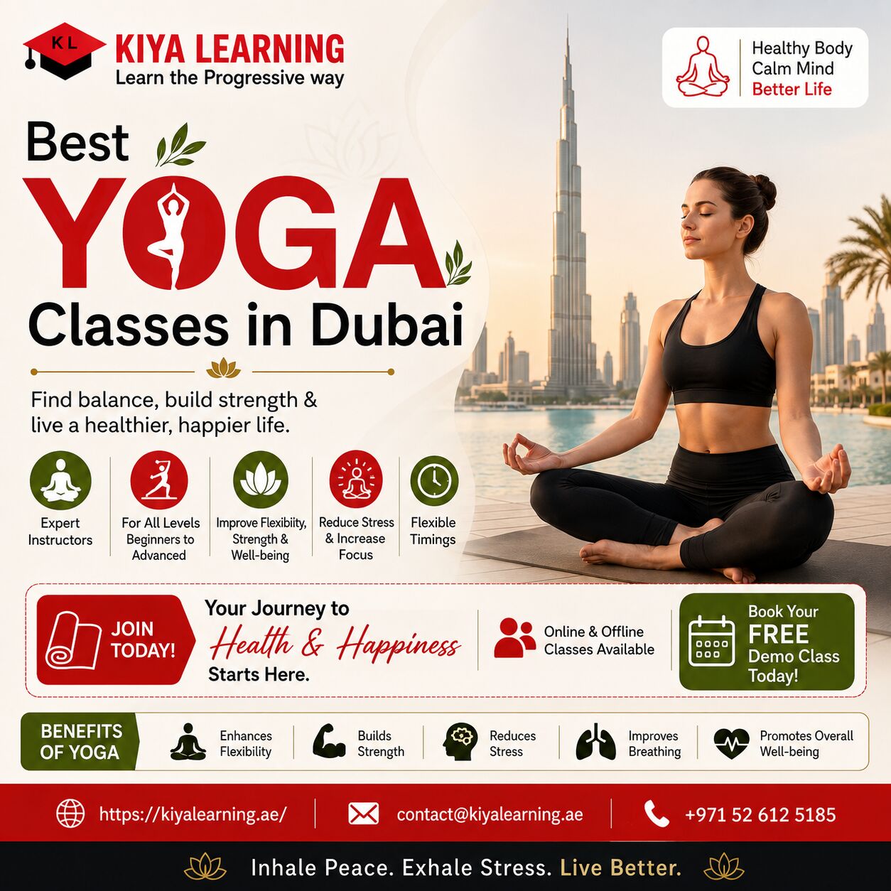 Dubai, Lessons Offered, Best Yoga Classes In Dubai