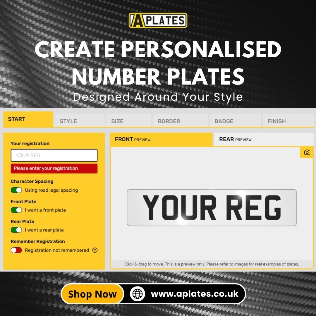 London, Auto Parts, Create Personalised Number Plates For A Unique Vehicle Look