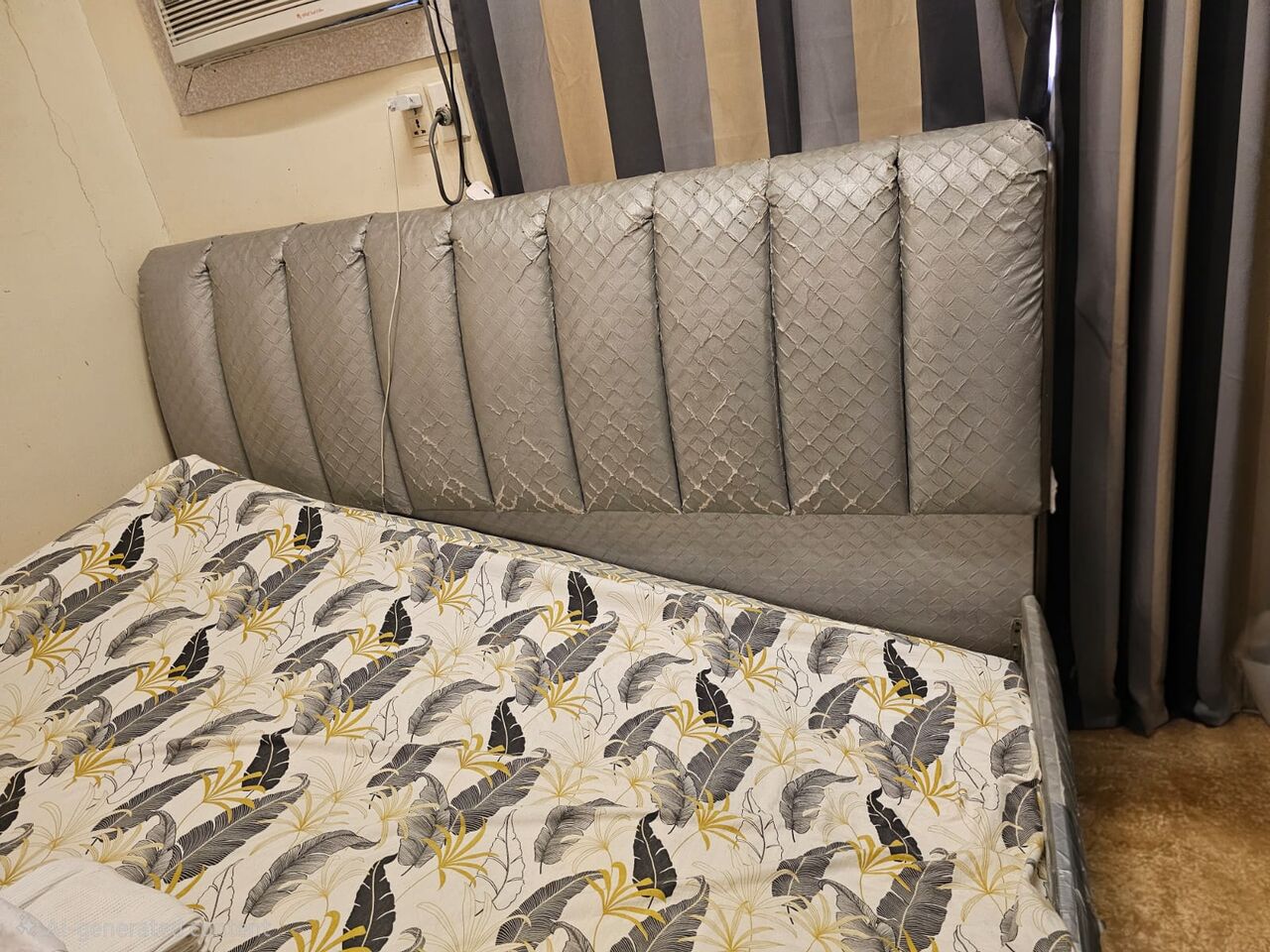 Dammam, Furniture, SAR 1,  Solid Wood Super King Size Bed - Needs Repair