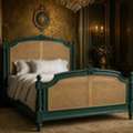 INR 200000,  Versailles Louis XVI Caned Bed | Handcrafted French Furniture