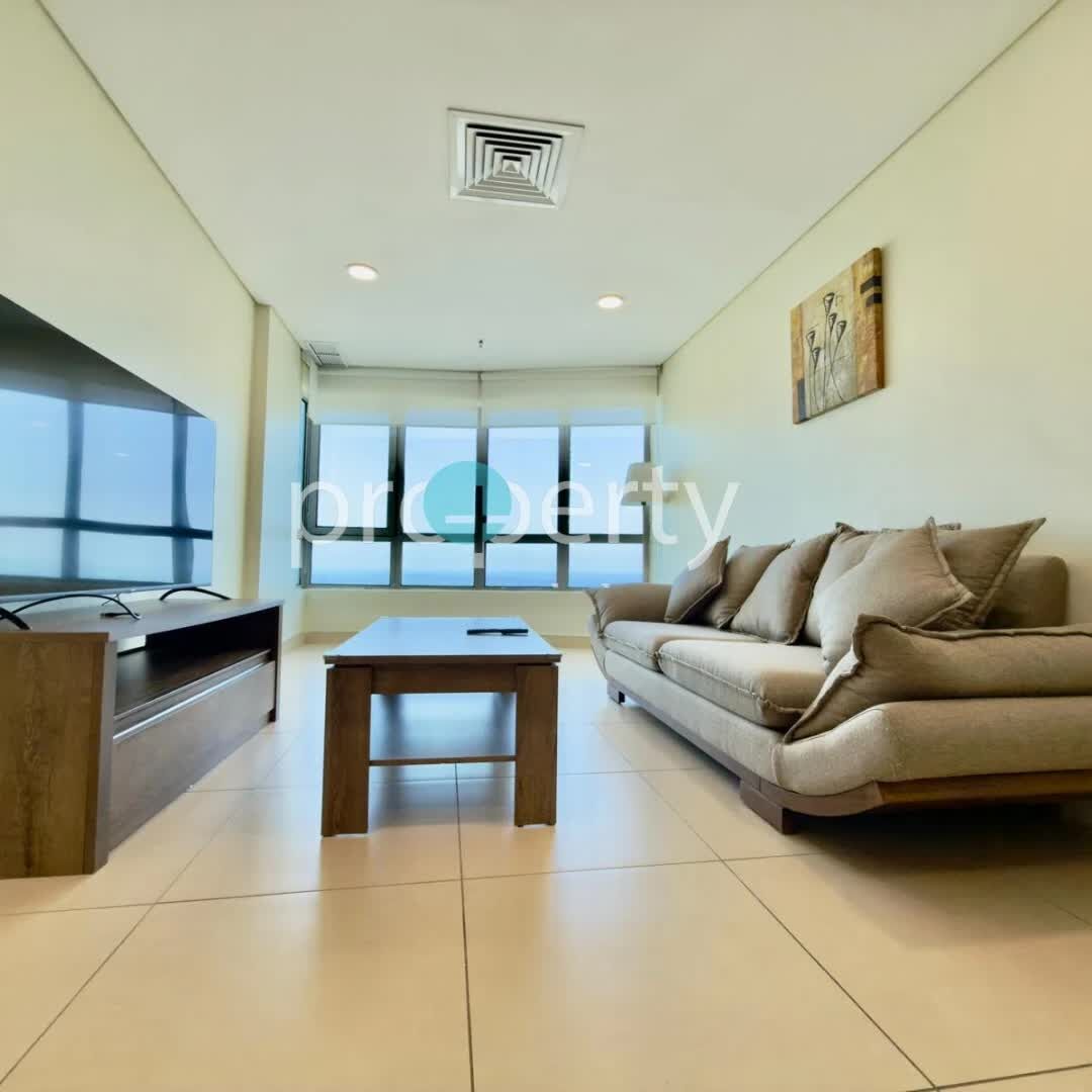 Salmiya, Apartments, Flats, Houses & Villas, KWD 1150/month,  3 BR,  Three Bedroom Seaview Furnished Duplex For Rent In Salmiya, Kuwait