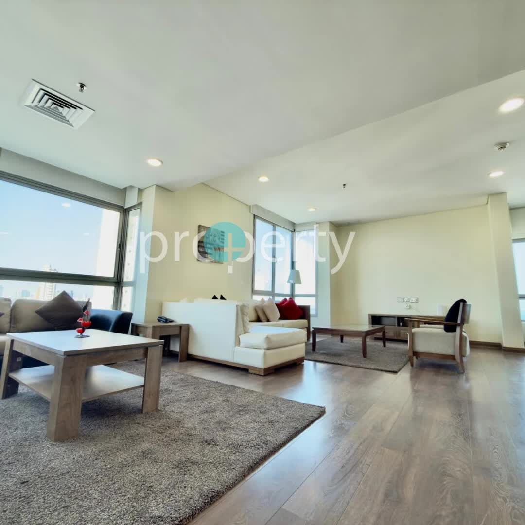 Salmiya, Apartments, Flats, Houses & Villas, KWD 1150/month,  3 BR,  Three Bedroom Seaview Furnished Duplex For Rent In Salmiya, Kuwait