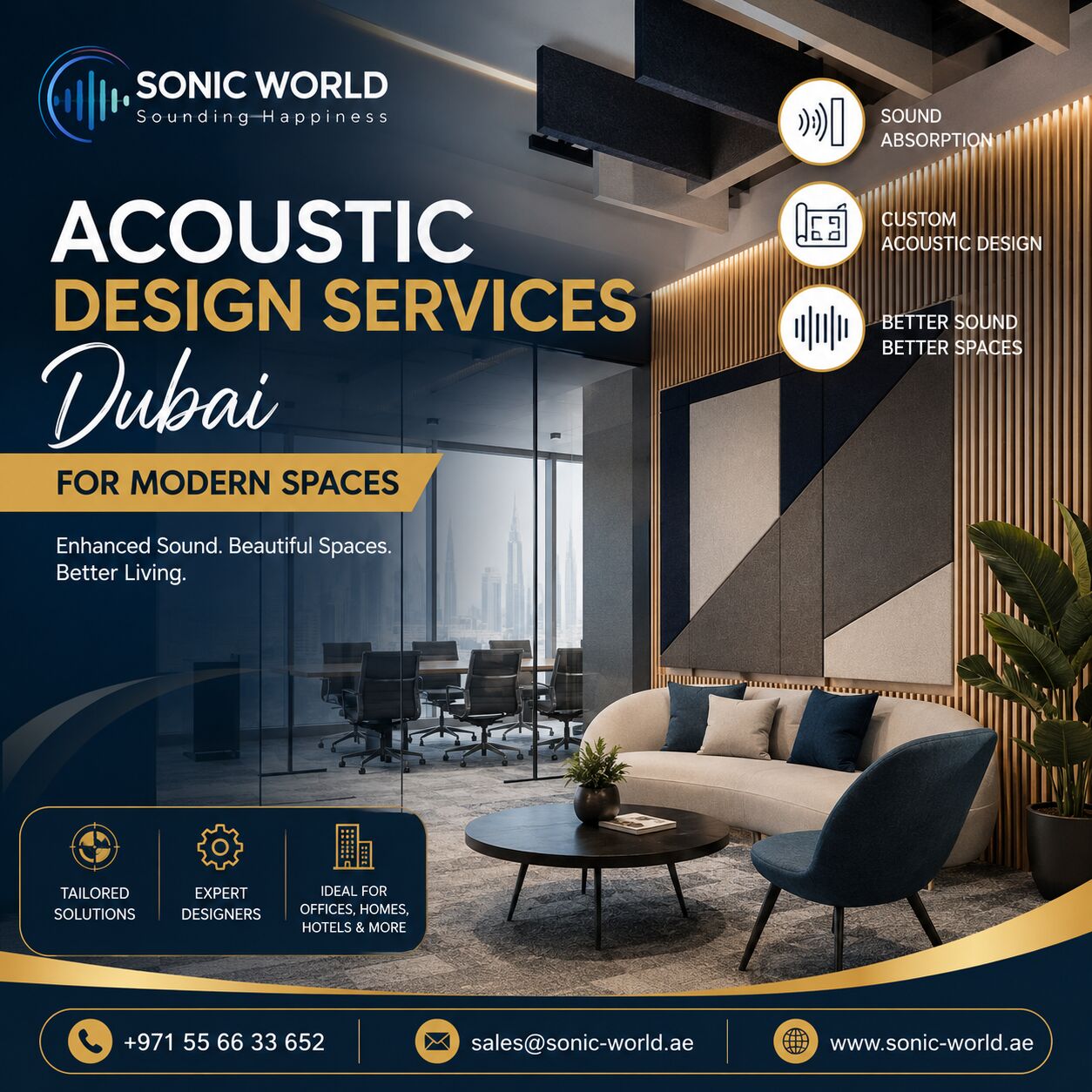 Dubai, Business, Acoustic Design Services Dubai For Modern Spaces