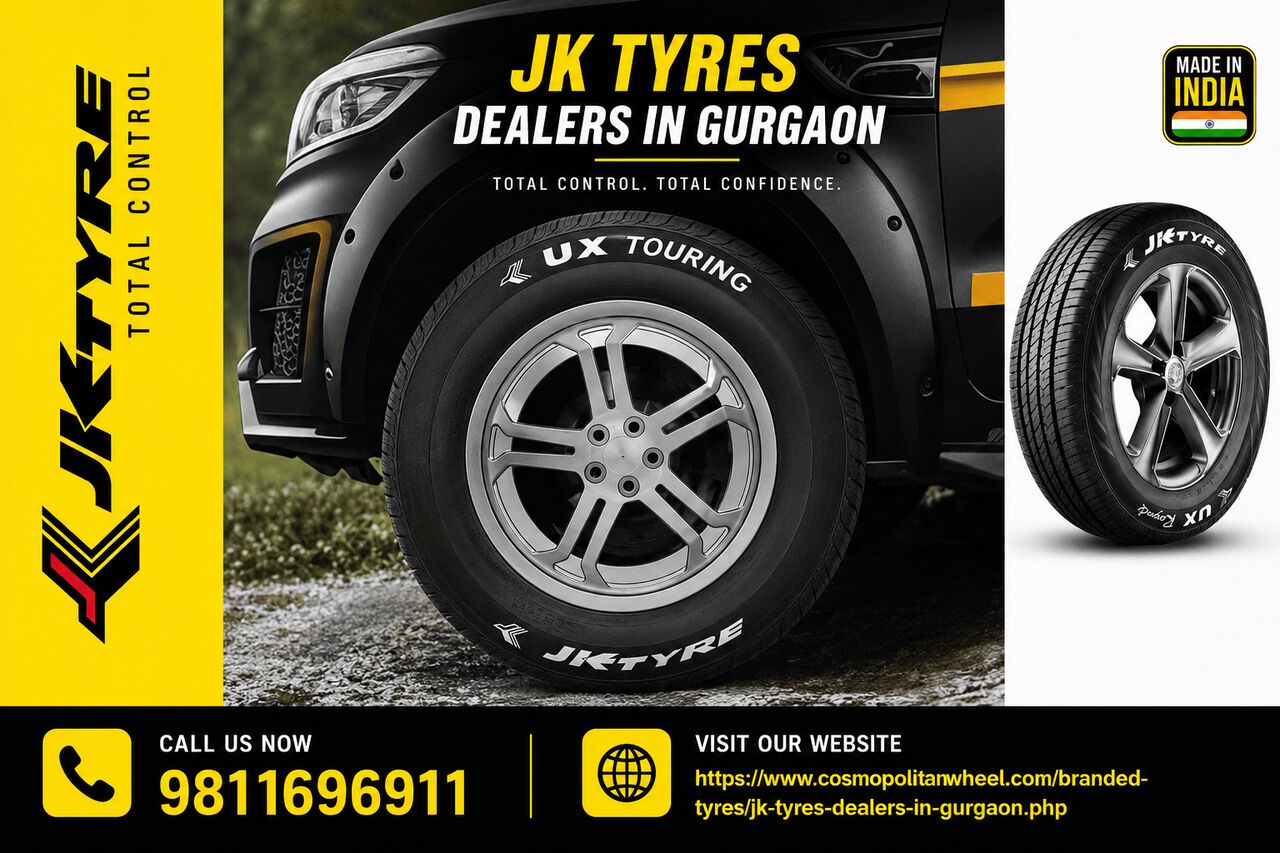 Gurgaon, Auto Parts, JK Branded Tyres Dealers In Gurgaon | Cosmopolitan Wheels