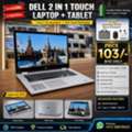 BHD 103,  DELL Core I7 2in1 Touch Laptop+Tablet 15.6" FHD Display SSD 35x Fast Free Laptop Bag,Mouse