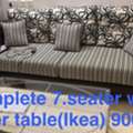 SAR 900,  Seven Seater Sofa Set With Center Table
