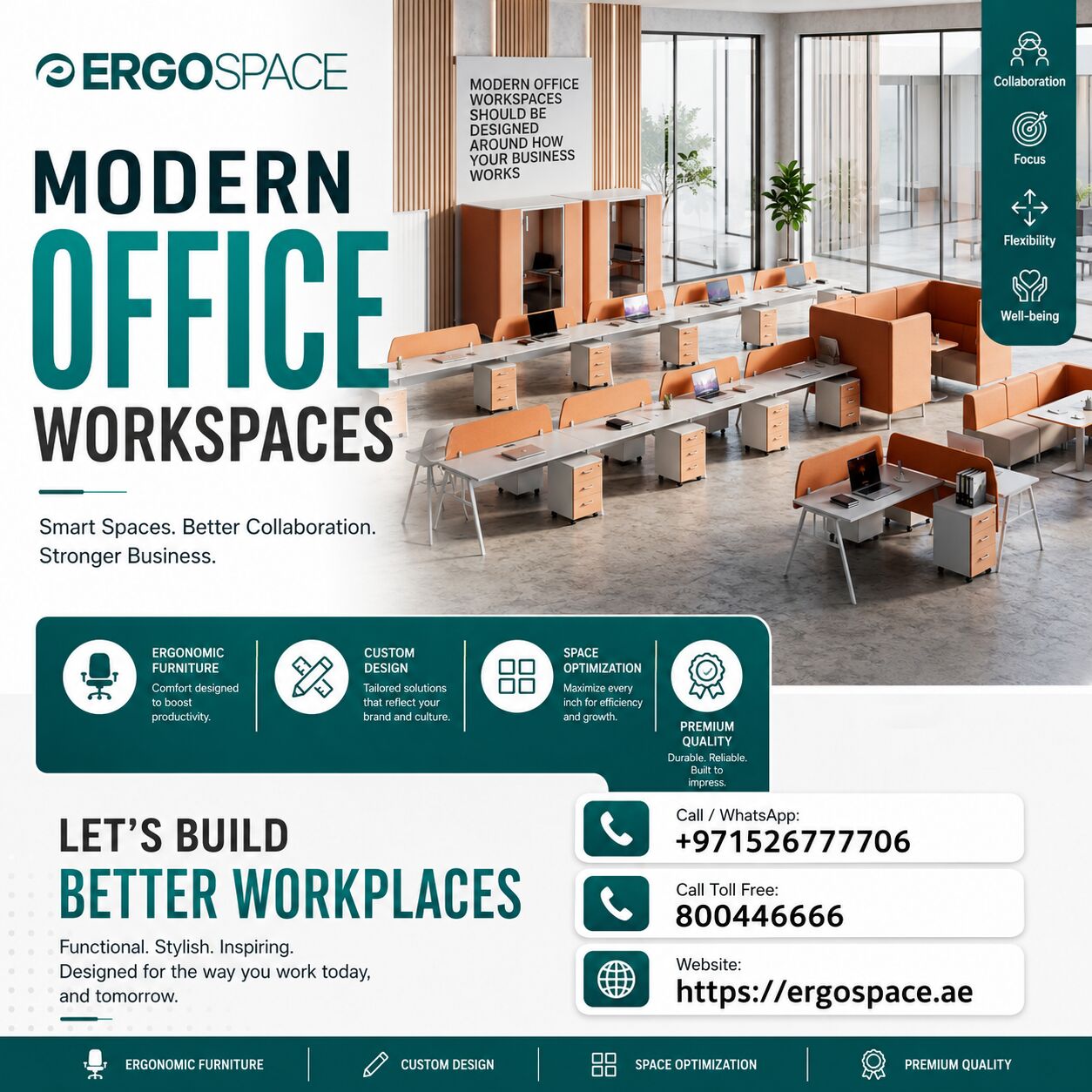 Dubai, Furniture, AED 5000,  Modern Office Workspaces Should Be Designed Around How Your Business Works
