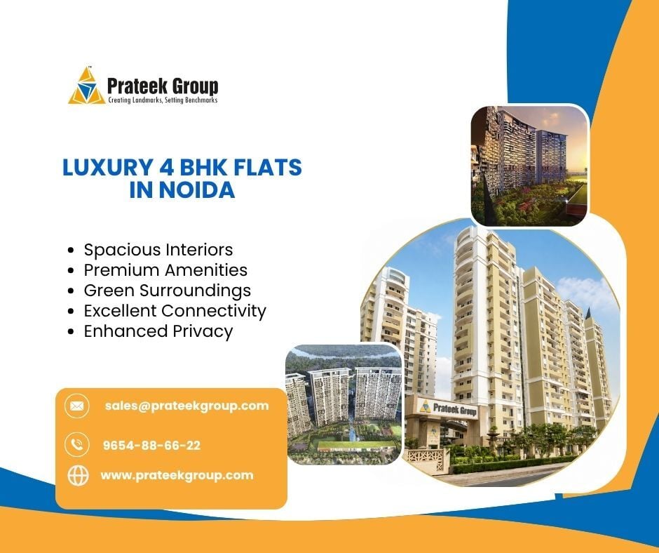 Noida, Real Estate, Luxury 4 BHK Flats In Noida