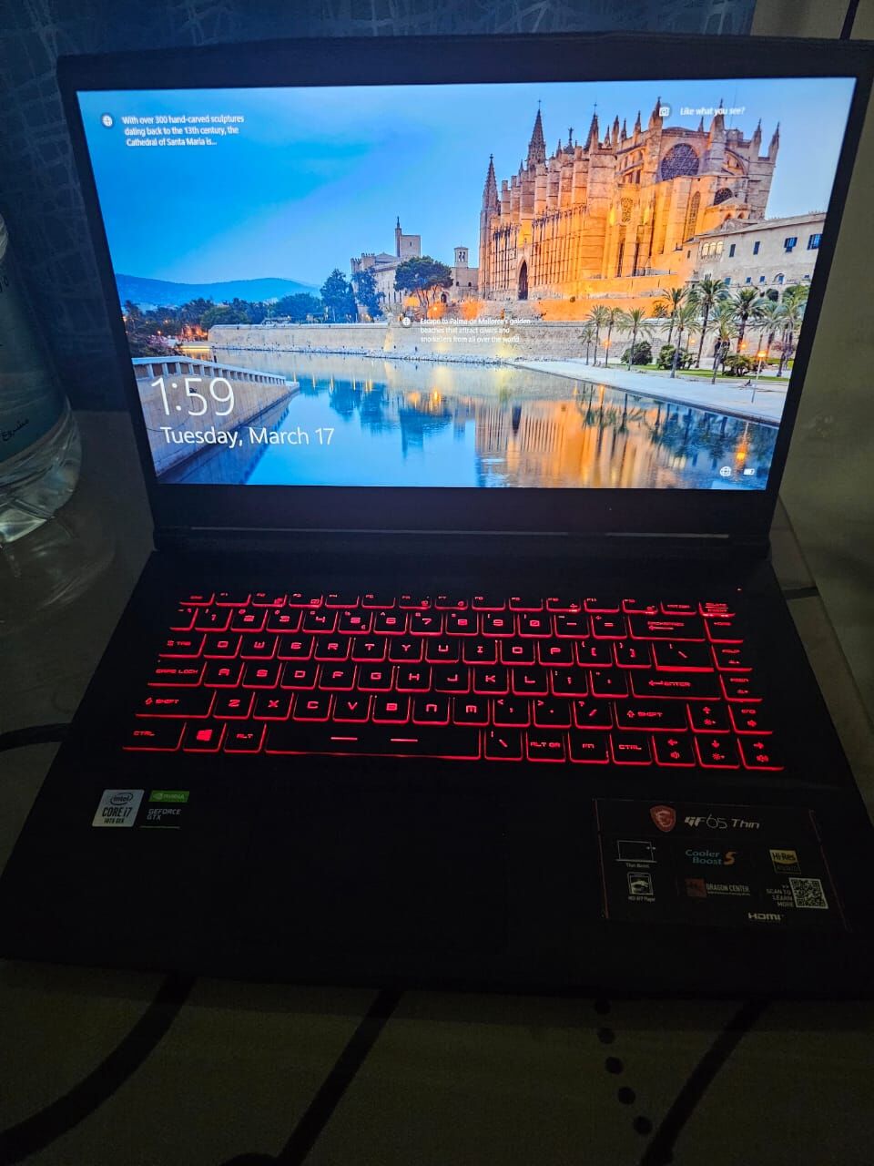 Riyadh, Computers, SAR 1800,  MSI Gaming Laptop Gf 65 Thin 10SDR (1)