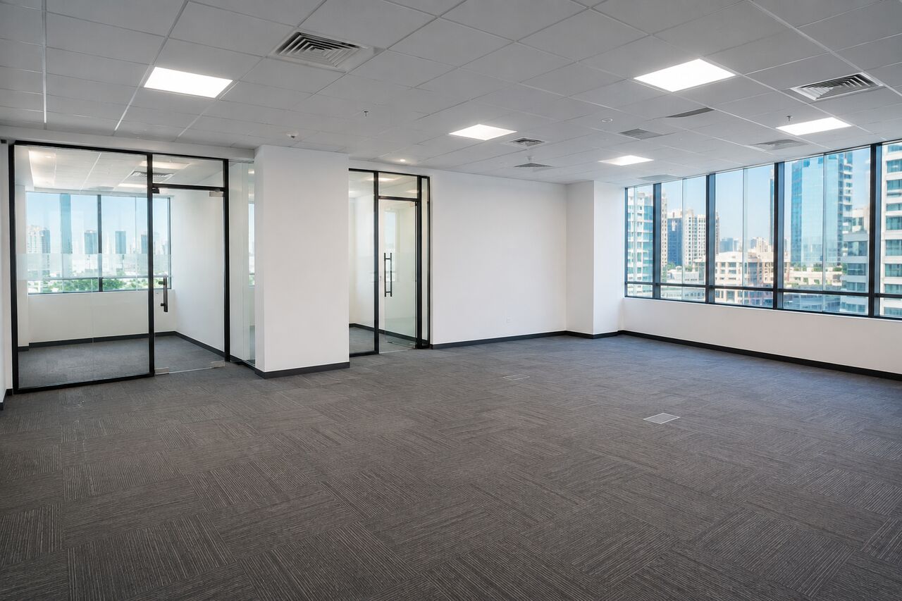 Sanabis, Offices, BHD 530,  160 Sq. Meter,  Odern Semi-Fitted Office For Rent In Sanabis