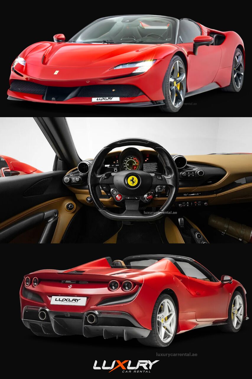 Al Barsha, Automotive, Rent Ferrari F8 Spider In Dubai For 3099AED