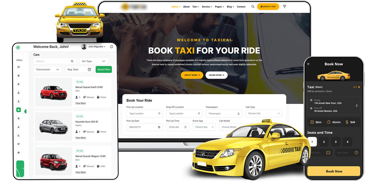 Ahmedabad, Software Development, Uber For Taxi App, Taxi Booking App Development Services