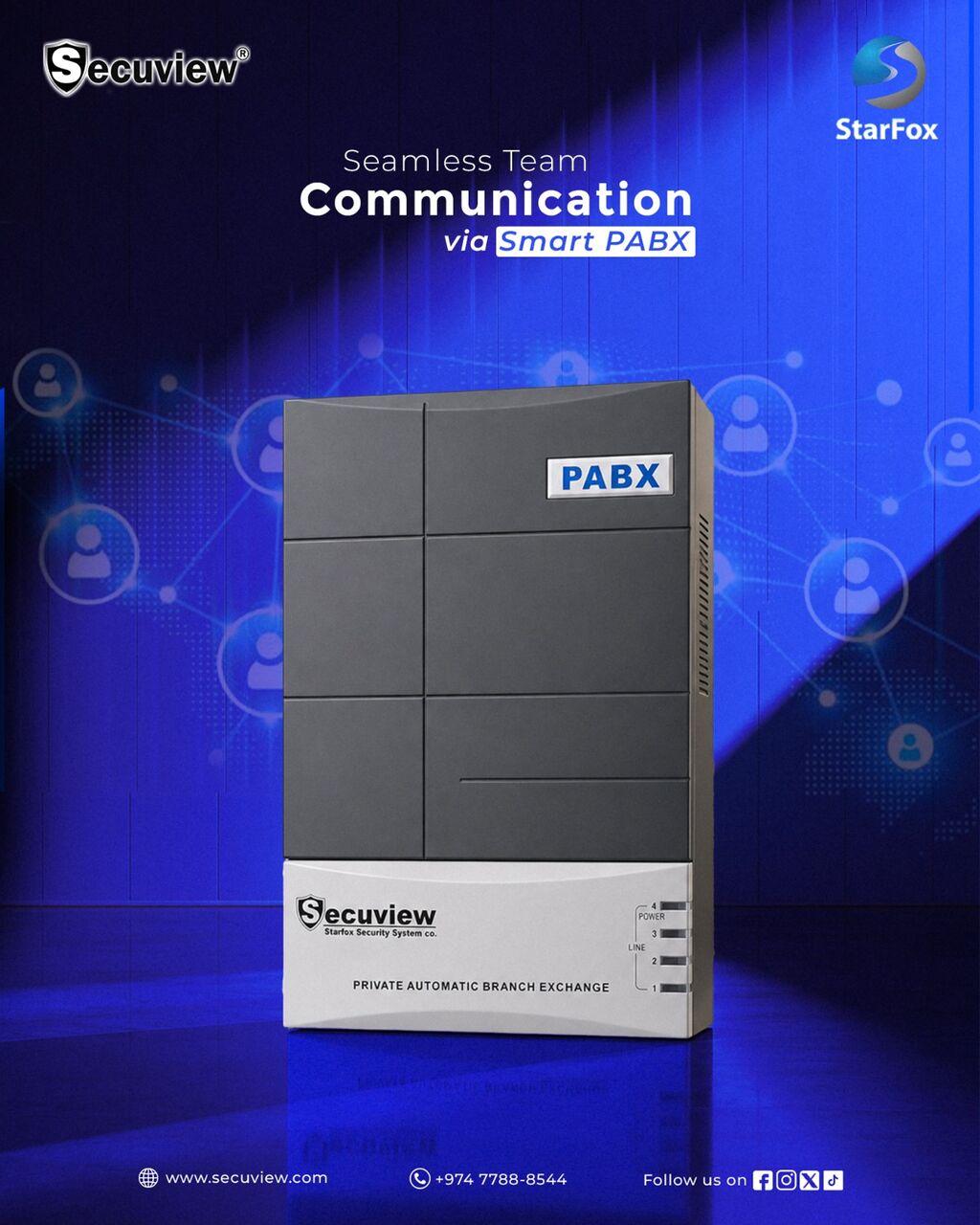 Doha, Electronics, QAR 950,  Secuview 16-Channel PABX-Advanced Communication For Growing Businesses.