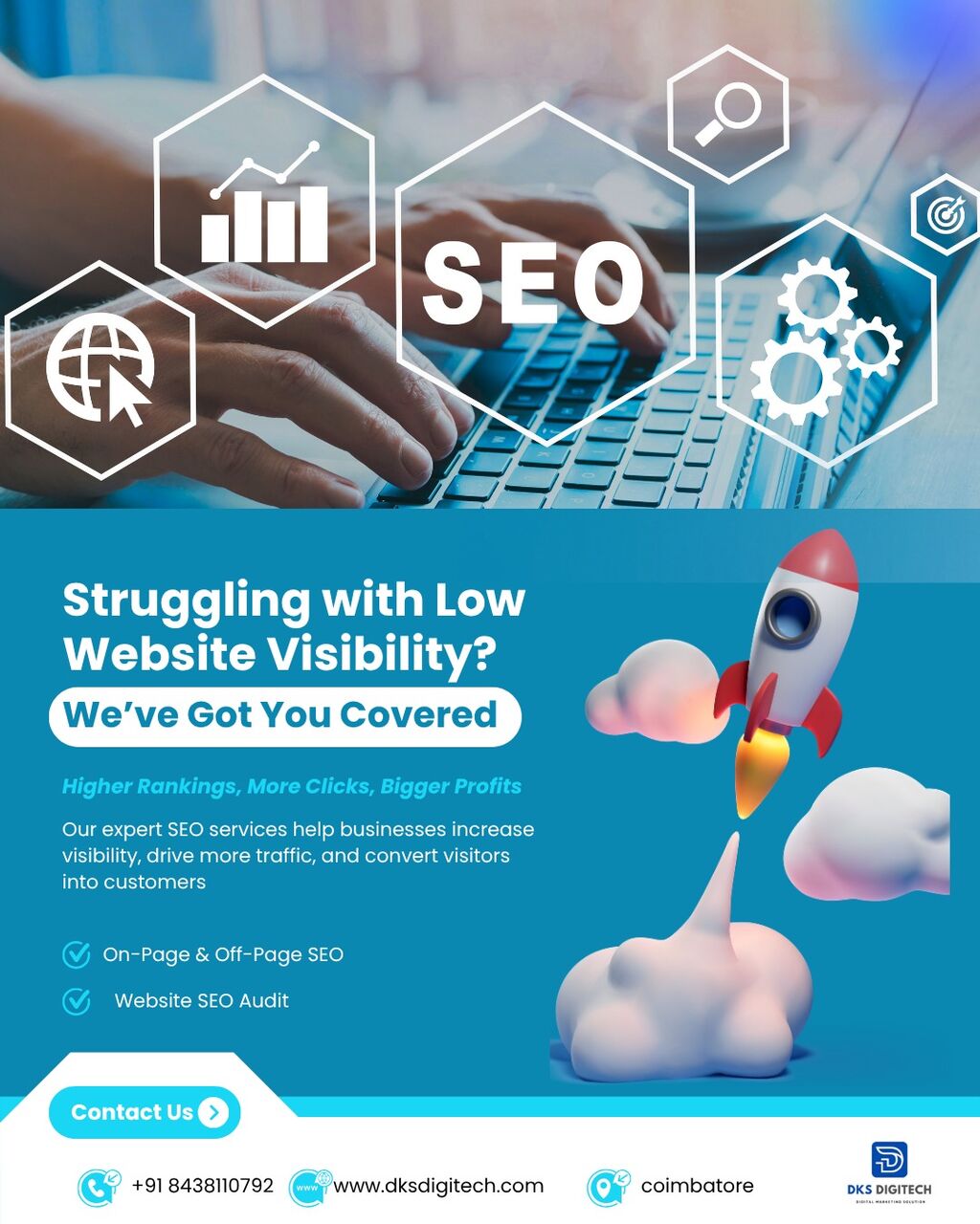 Chennai, Web Design & Development, Grow Your Business With DKS Digitech - SEO, SMO, And Paid Ads!
