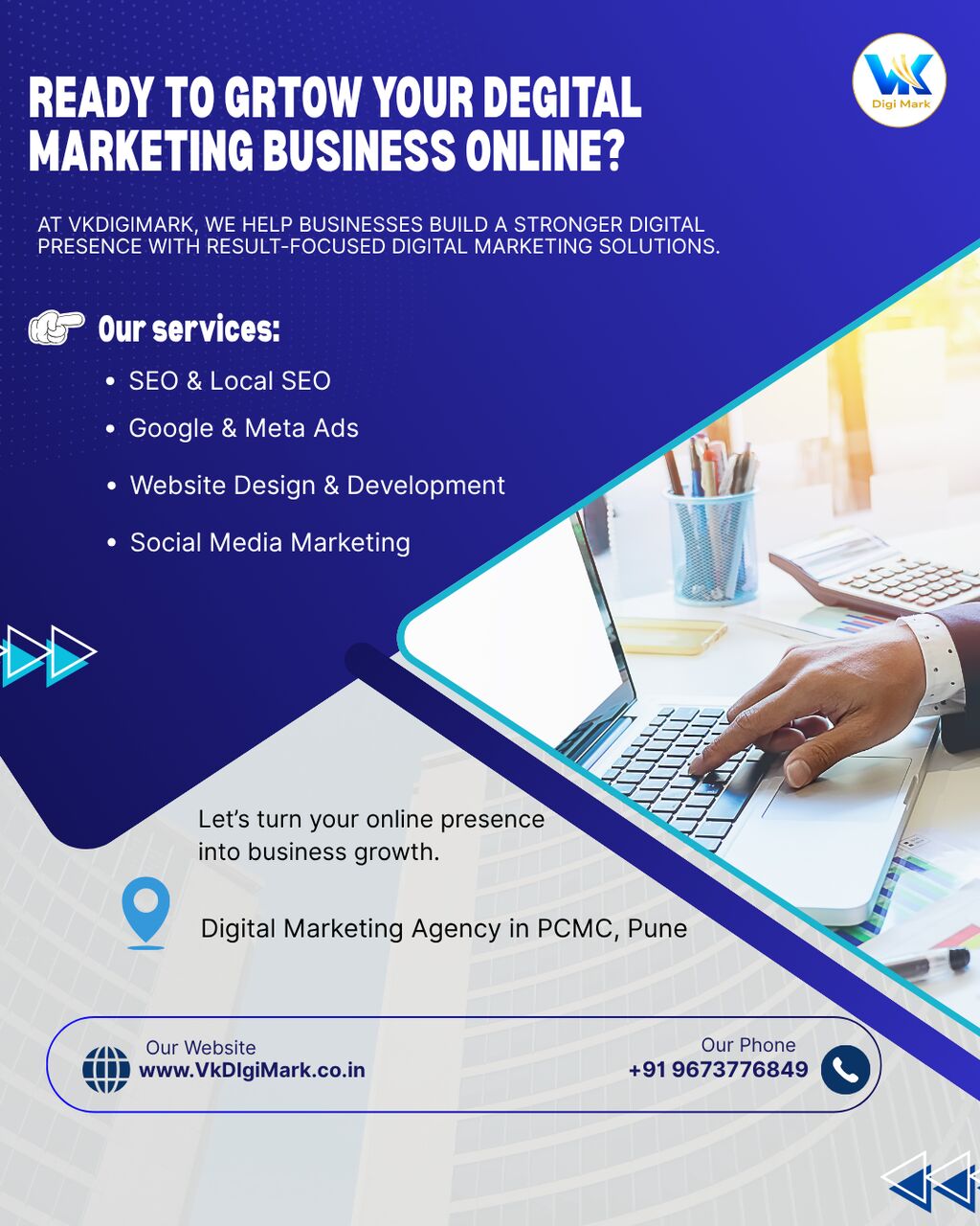 Pune, Marketing, Grow Your Business With Digital Marketing  .