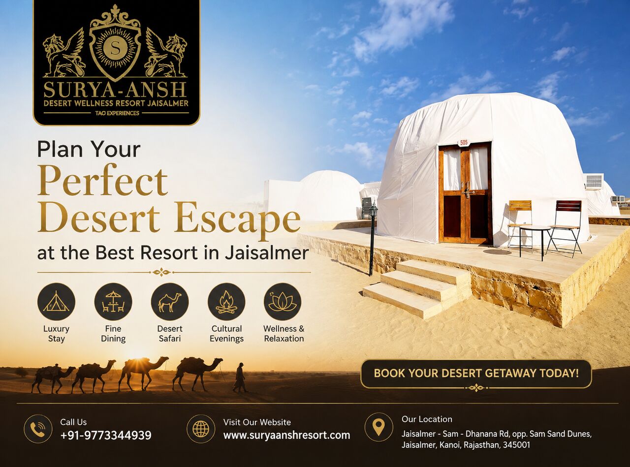 Jaipur, Restaurants, Plan Your Perfect Desert Escape At The Best Resort In Jaisalmer