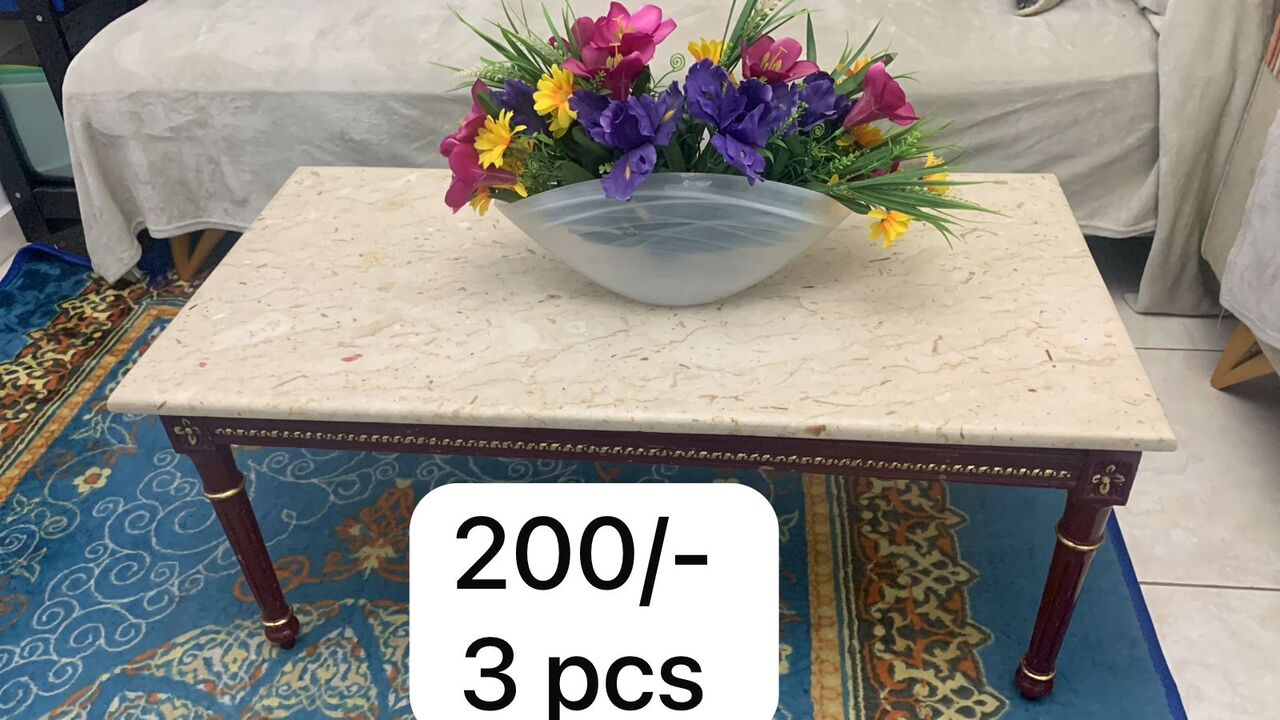 Al Khobar Al Shamalia, Household Items, SAR .200,  Turkish Tables (Marble Top & Wooden Frame)