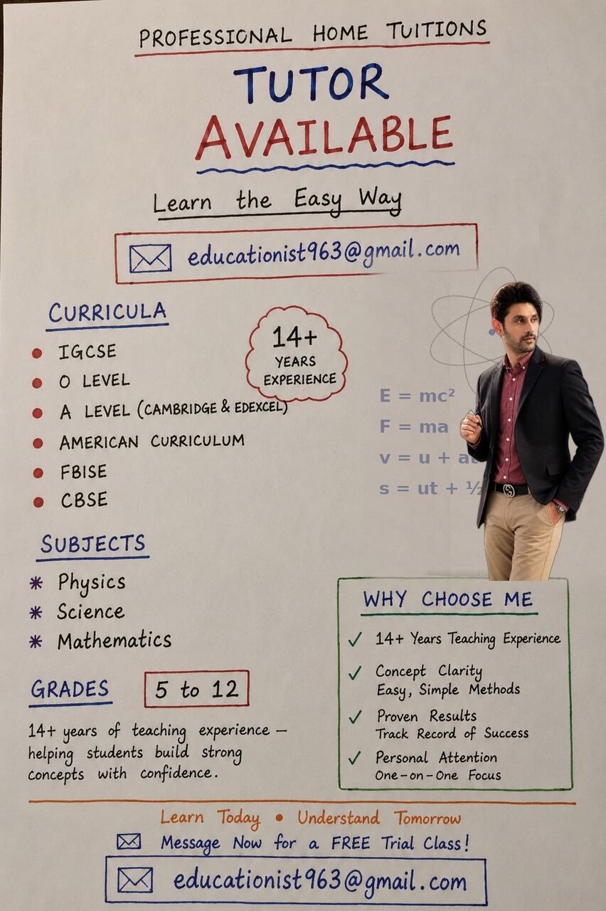 Riyadh, Lessons Offered, Tutor Available
