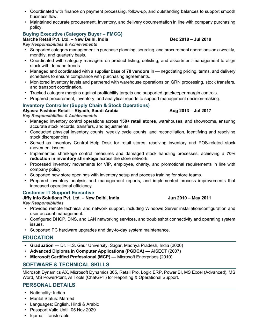 Al Shemaysi, Job Seekers, Category Buyer, Purchase, Procurement- FMCG Retail Store