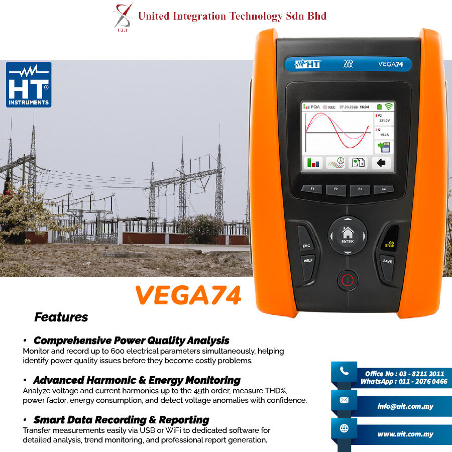 Kuala Lumpur, Tools, VEGA74 Power Quality Analysis Solution
