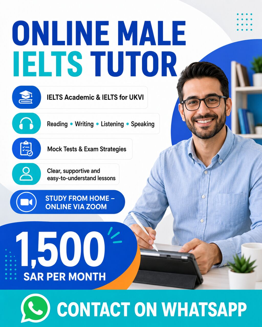 Riyadh, Lessons Offered, Online Male IELTS Tutor &ndash; Academic And UKVI