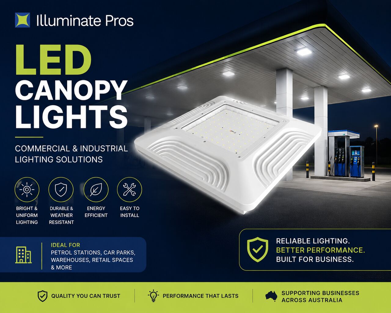 Sydney, Electronics, AUD 254,  LED Canopy Lights | Commercial & Industrial Lighting | Illuminate Pros