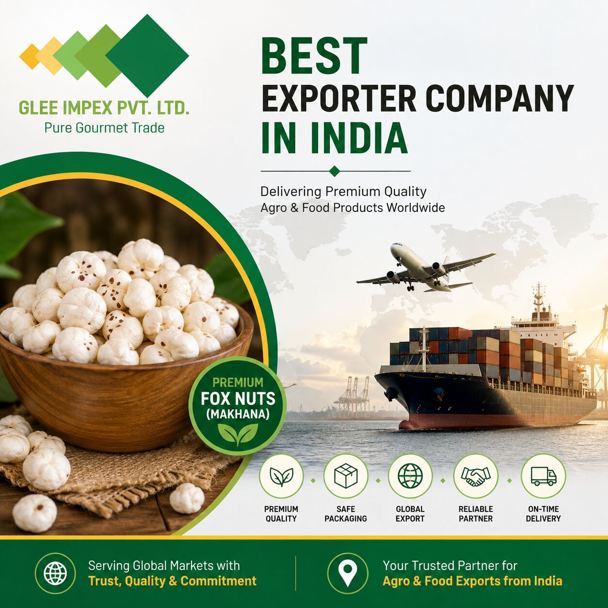 Mumbai, Food, Best Exporter Company In India | Glee Impex &ndash; Fox Nuts (Makhana) Exporter
