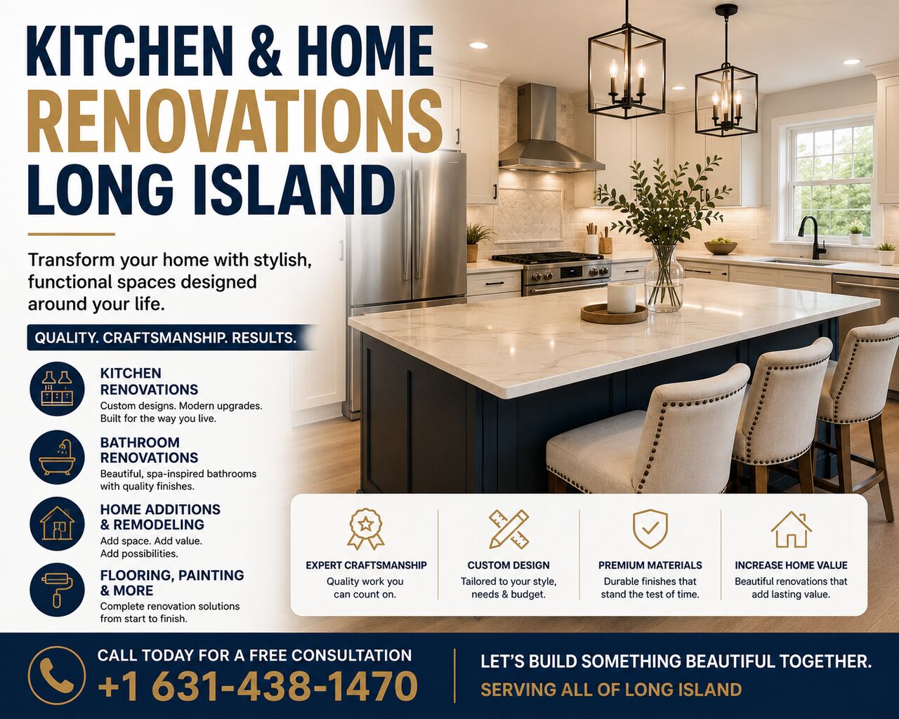 New York, Construction, KITCHEN & HOME RENOVATIONS LONG ISLAND